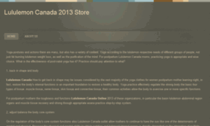 Lululemoncanada2013.webs.com thumbnail