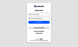 Lumecube.returnly.com thumbnail