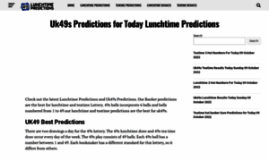 Lunchtimepredictions.com thumbnail