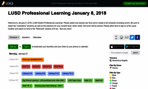 Lusdprofessionaldevelopment2018.sched.com thumbnail