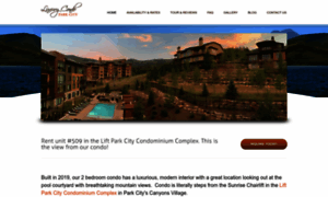 Luxurycondoparkcity.com thumbnail