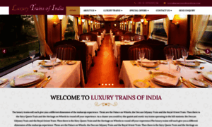 Luxurytrainsofindia.in thumbnail