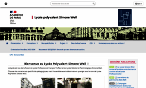 Lyc-simone-weil.ac-paris.fr thumbnail