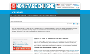 Lyceens.monstageenligne.fr thumbnail