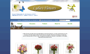 Lydiasflowers.net thumbnail