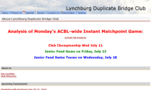 Lynchburg.bridge-club.org thumbnail