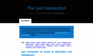 Lyondeclaration.org thumbnail