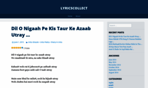 Lyricscollect.wordpress.com thumbnail