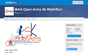 Maaopenarms5kwalkrun.itsyourrace.com thumbnail