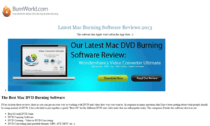 Mac-dvd-burning-software.burnworld.com thumbnail