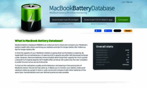 Macbookbatterydatabase.com thumbnail