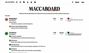 Maccaboard.paulmccartney.com thumbnail