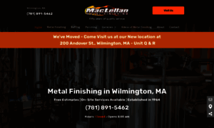 Maclellanmetalfinishing.com thumbnail