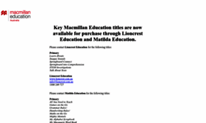 Macmillaneducation.com.au thumbnail