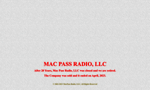 Macpassradio.com thumbnail