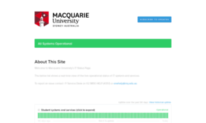 Macquarieuniversity.statuspage.io thumbnail
