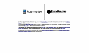 Mactracker.com thumbnail