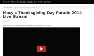 Macysthanksgivingdayparade2013livestream.com thumbnail