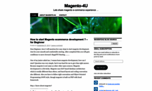 Magento4u.wordpress.com thumbnail