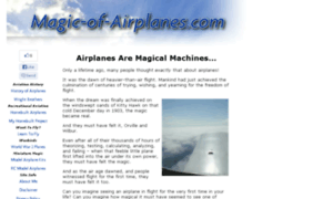 Magic-of-airplanes.com thumbnail