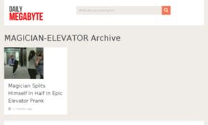 Magician-elevator.dailymegabyte.com thumbnail