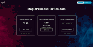 Magicprincessparties.com thumbnail