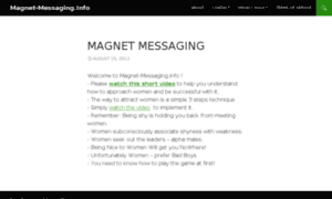 Magnet-messaging.info thumbnail