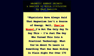 Magneticenergysecrets.com thumbnail