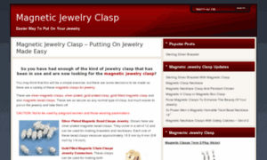 Magneticjewelryclasp.org thumbnail