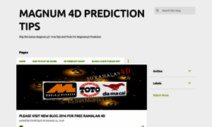 Magnum4dprediction.blogspot.com thumbnail