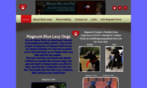 Magnumbluelacydogs.com thumbnail