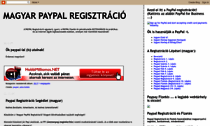 Magyar-paypal-regisztracio.blogspot.com thumbnail