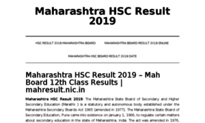 Maharashtrahscresult2019.in thumbnail