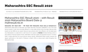 Maharashtrasscresult2020.in thumbnail