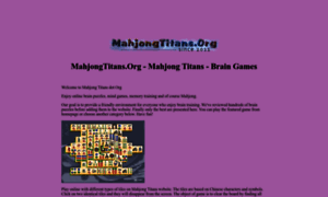 Mahjongtitans.org thumbnail