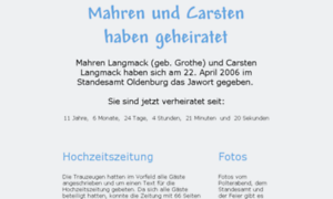 Mahren-und-carsten-haben-geheiratet.de thumbnail