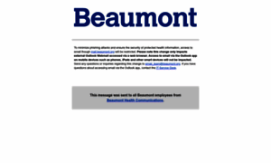 Mail.beaumont.org thumbnail