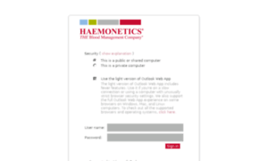 Mail.haemonetics.com thumbnail