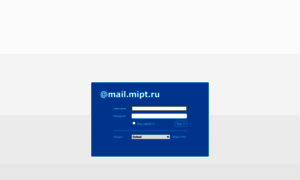 Mail.mipt.ru thumbnail