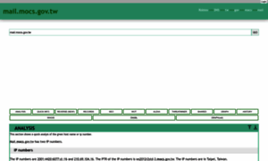 Mail.mocs.gov.tw.dnstree.com thumbnail