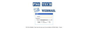 Mail.psgtech.ac.in thumbnail