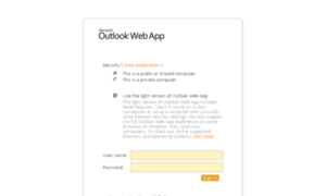 : Outlook Web App