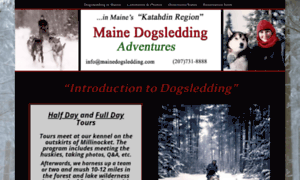 Mainedogsledding.com thumbnail