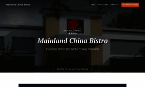 Mainlandchinabistro.com thumbnail