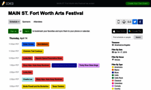 Mainstfortworthartsfestival2016.sched.org thumbnail