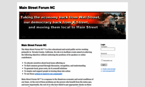 Mainstreetforumnc.org thumbnail