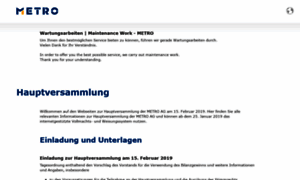 Maintenance.metroag.de thumbnail