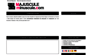 Majuscule-minuscule.com thumbnail