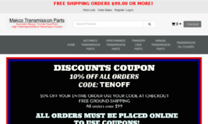 Makcotransmissionparts.com thumbnail