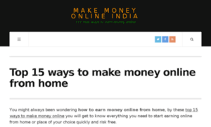 Make-money-online-india.com thumbnail